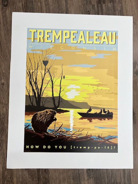 Trempealeau poster fishing