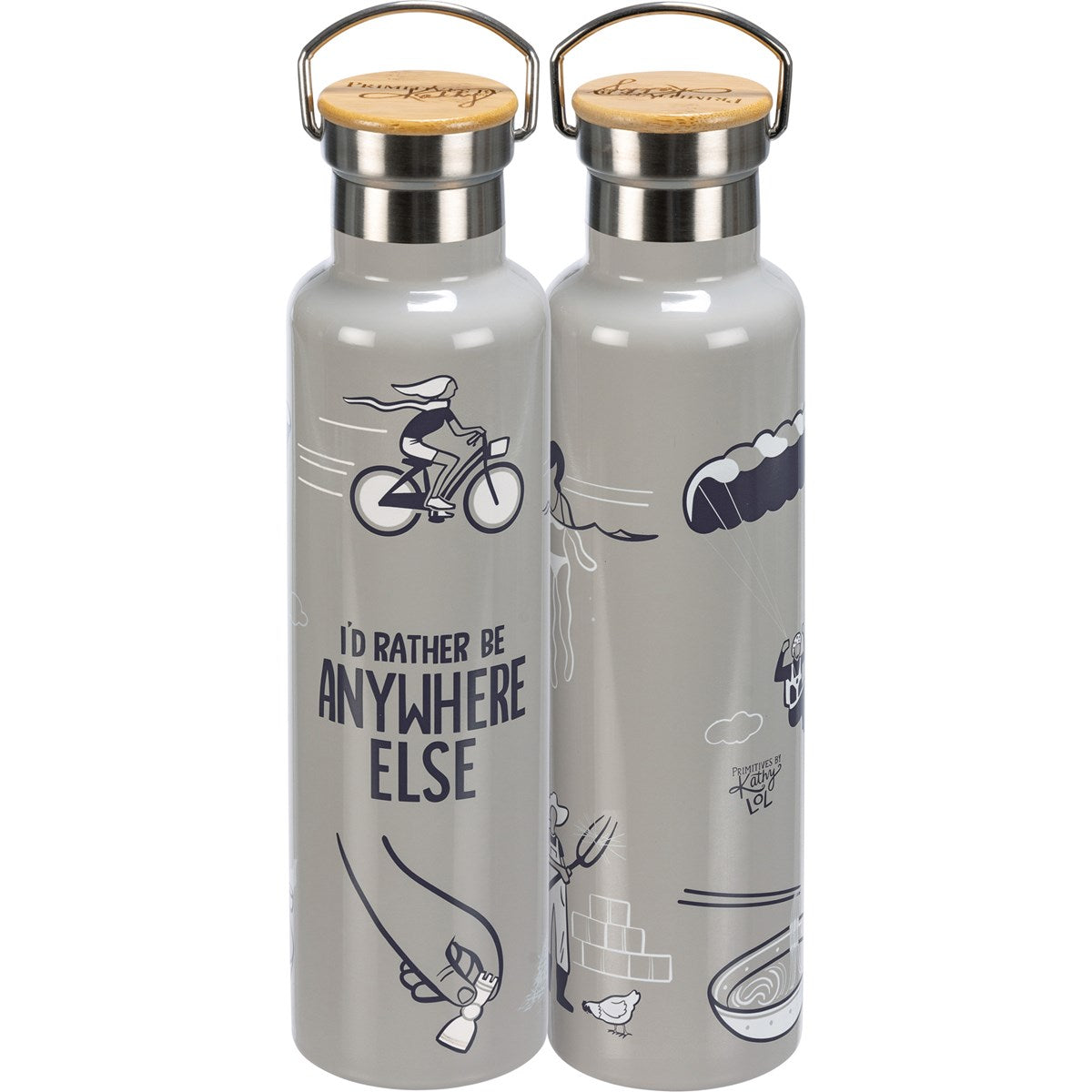 Insulated Bottle - Rather Be Anywhere Else