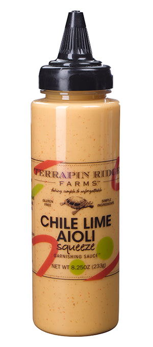 Chile Lime aioli garnishing sauce