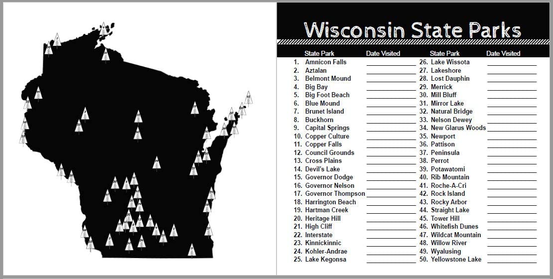 Wisconsin State Park Photo Journal